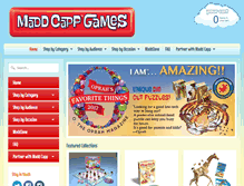 Tablet Screenshot of maddcappgames.com